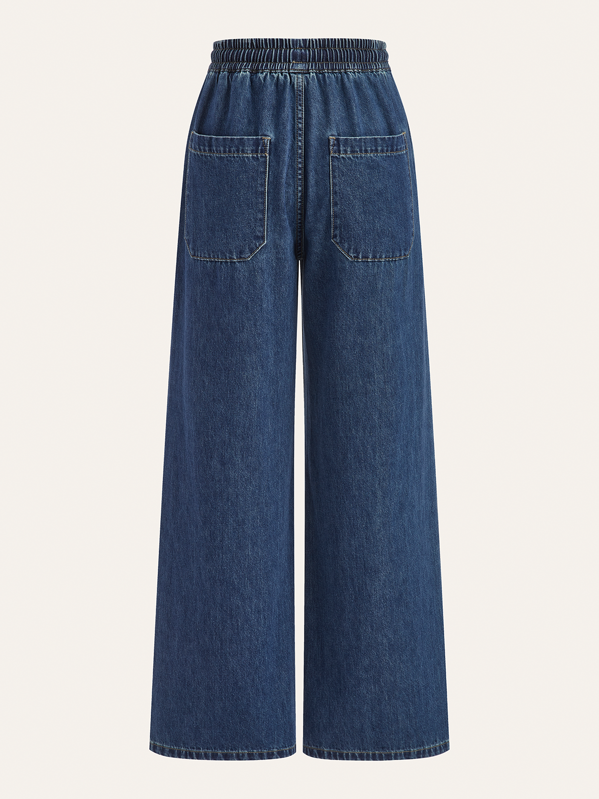 Drift Denim Comfy Drawstring Wide-Leg Pants