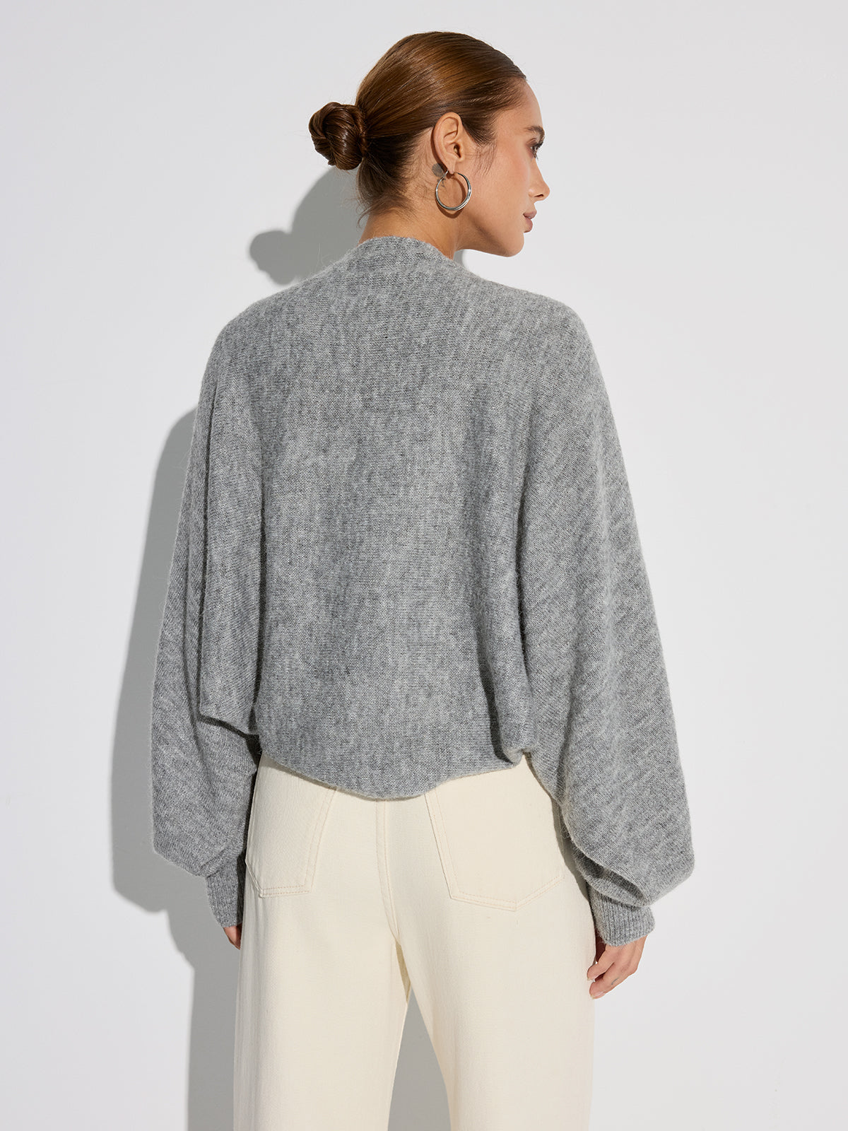 Cozy Wrap Wool-Blend Batwing Chic Cardigan