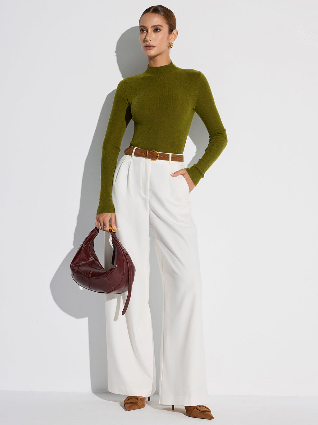 Olivia Wool-Blend Knit Top