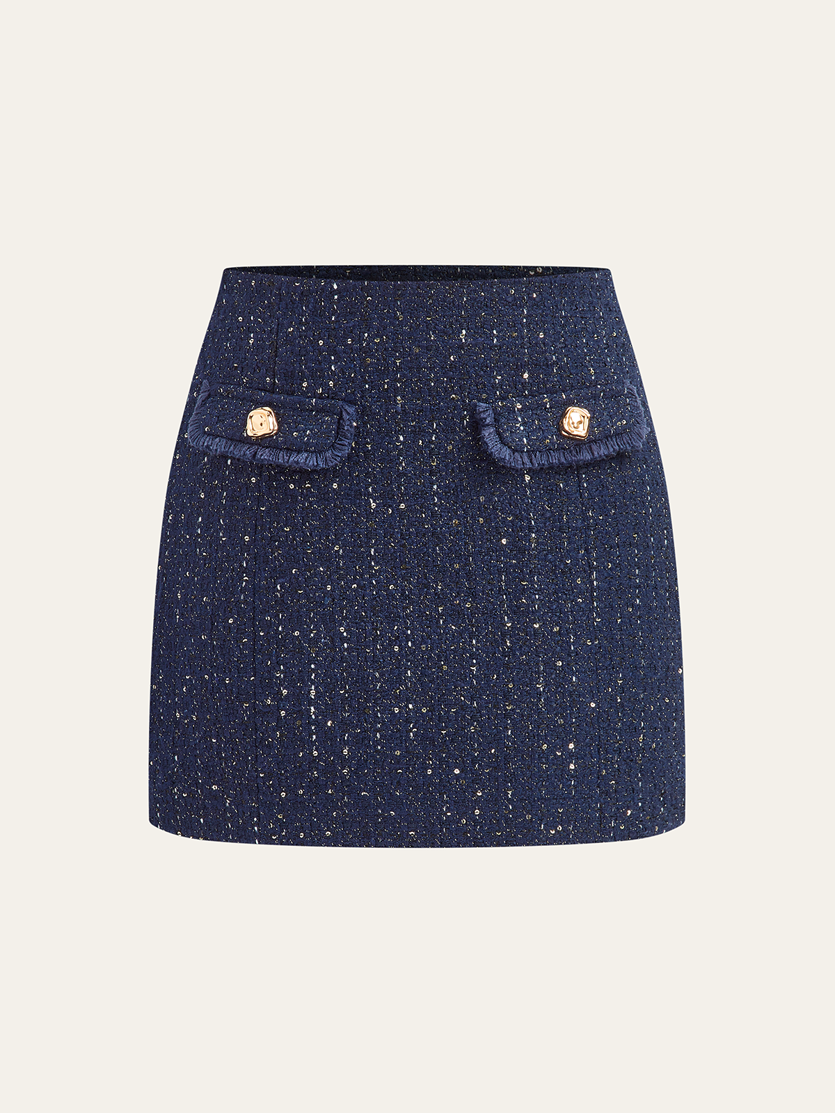 Glimmer Chic Mini Skirt with Pocket