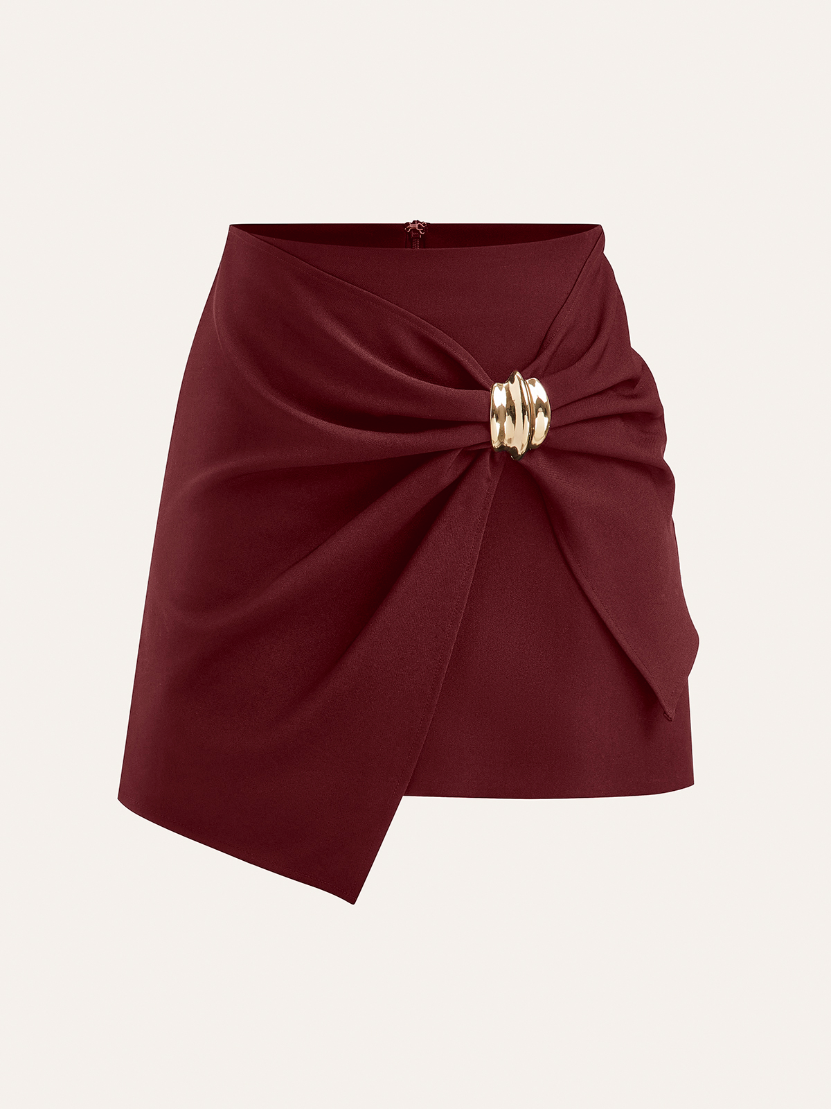 Buckle Up Comfort Wrap Mini Skirt