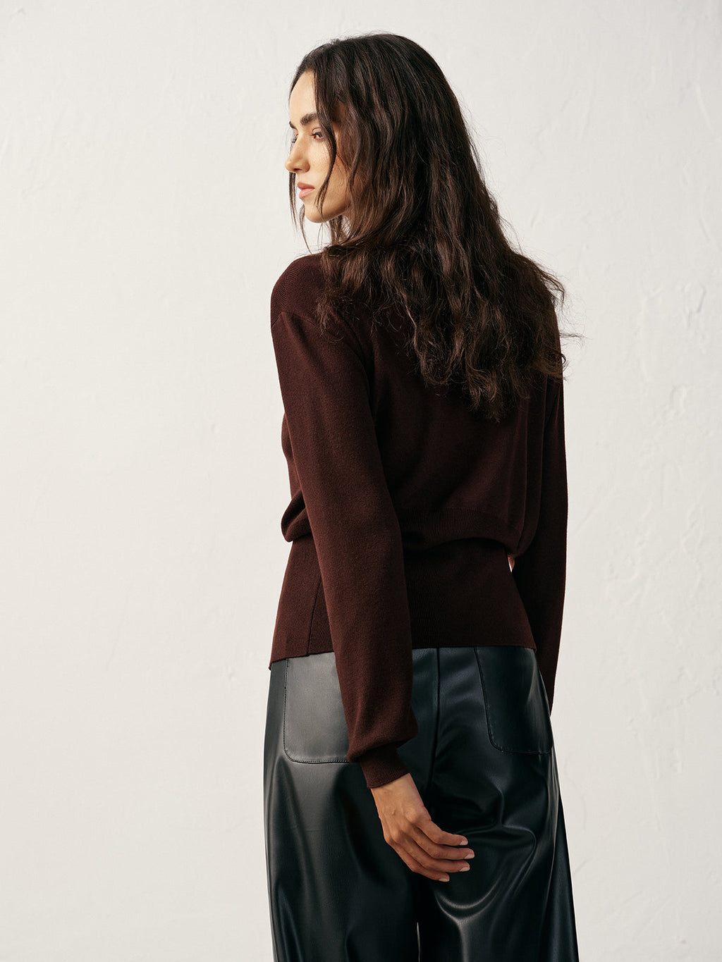 Midas Touch V-Neck Wool Blend Sweater