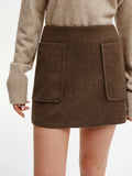 Stitch Decor Pocket Mini Skirt