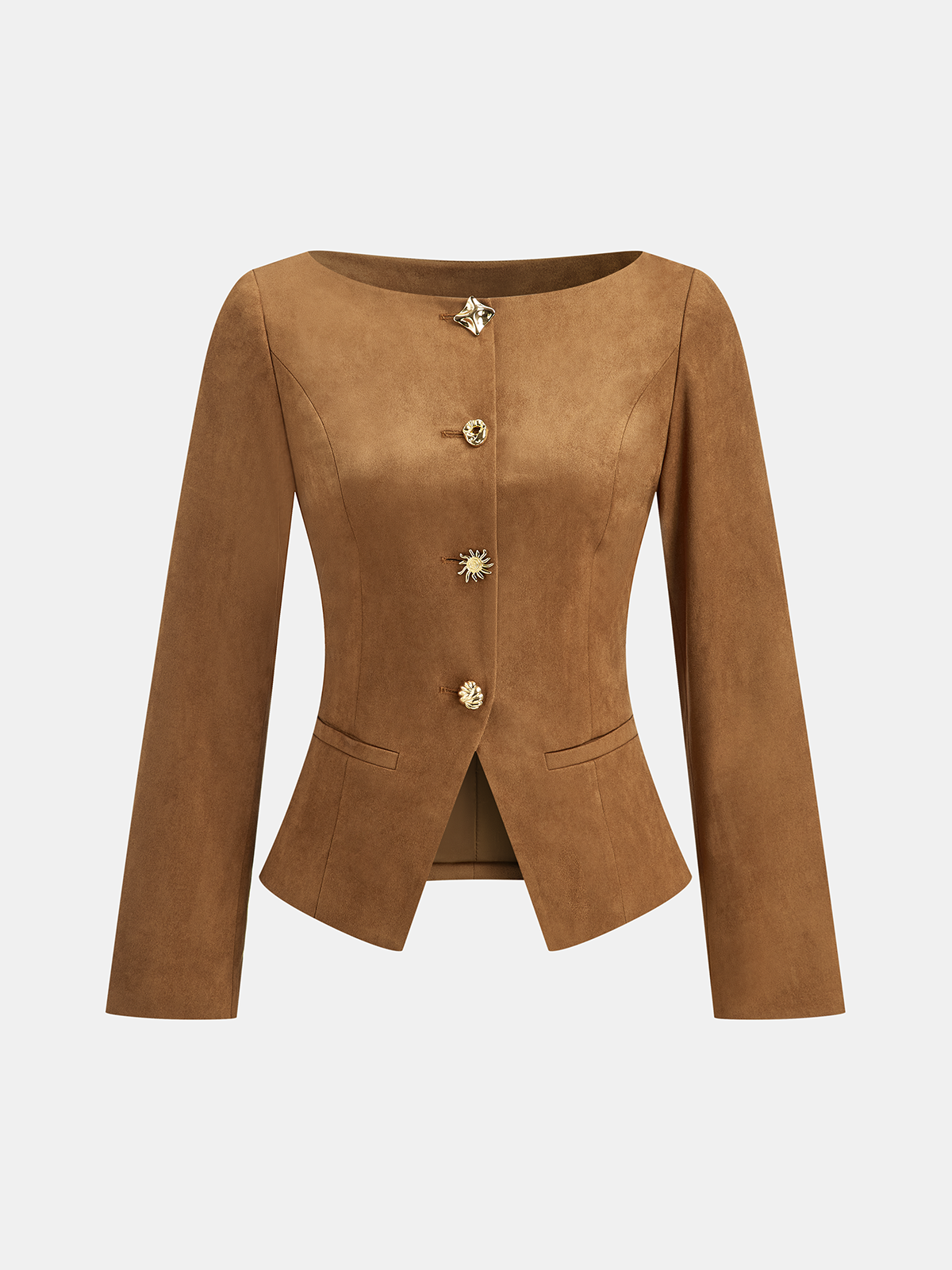 Sarah Fitted Suede Jacket