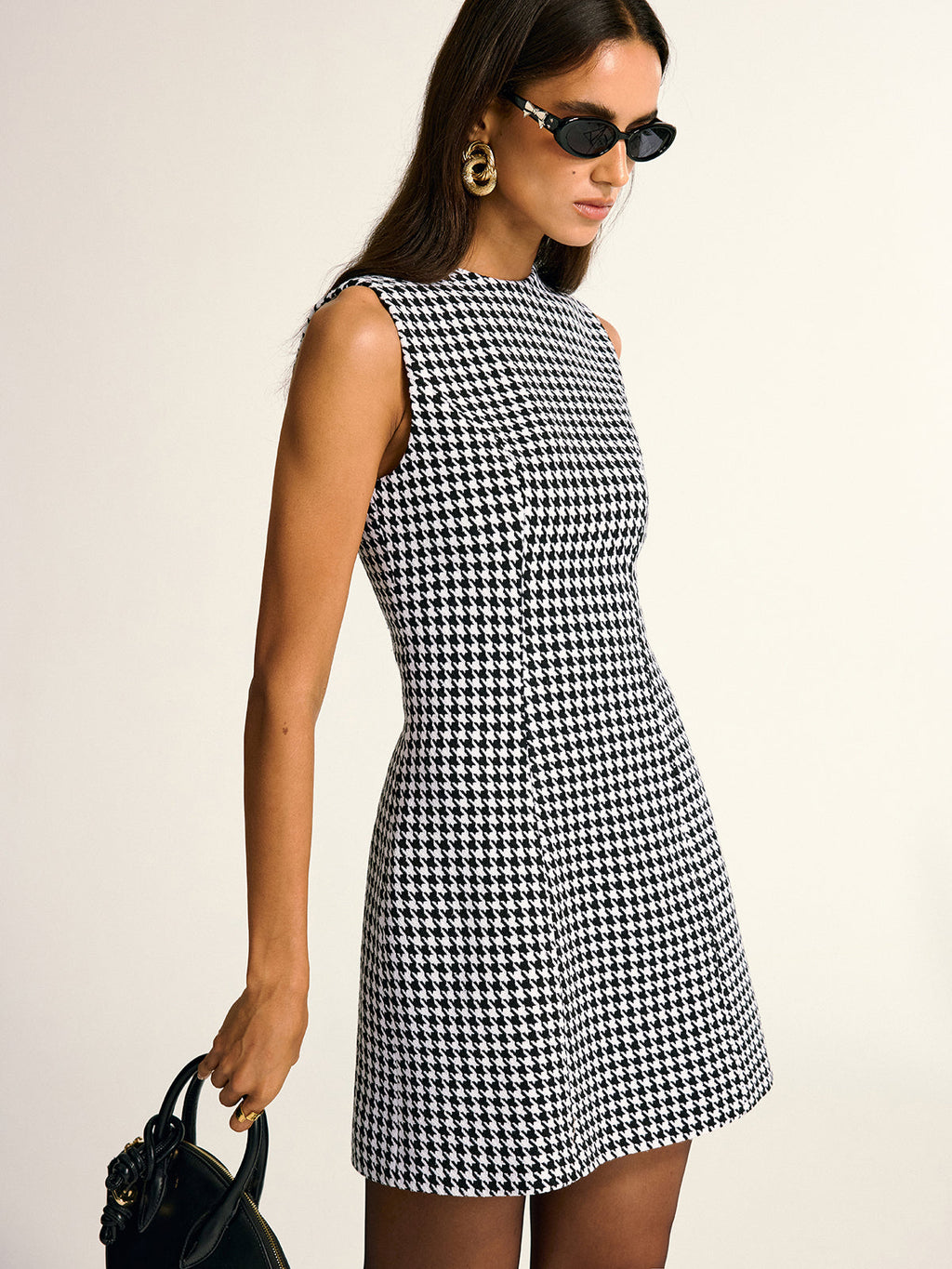 Midtown Edge Sleeveless A-Line Mini Dress