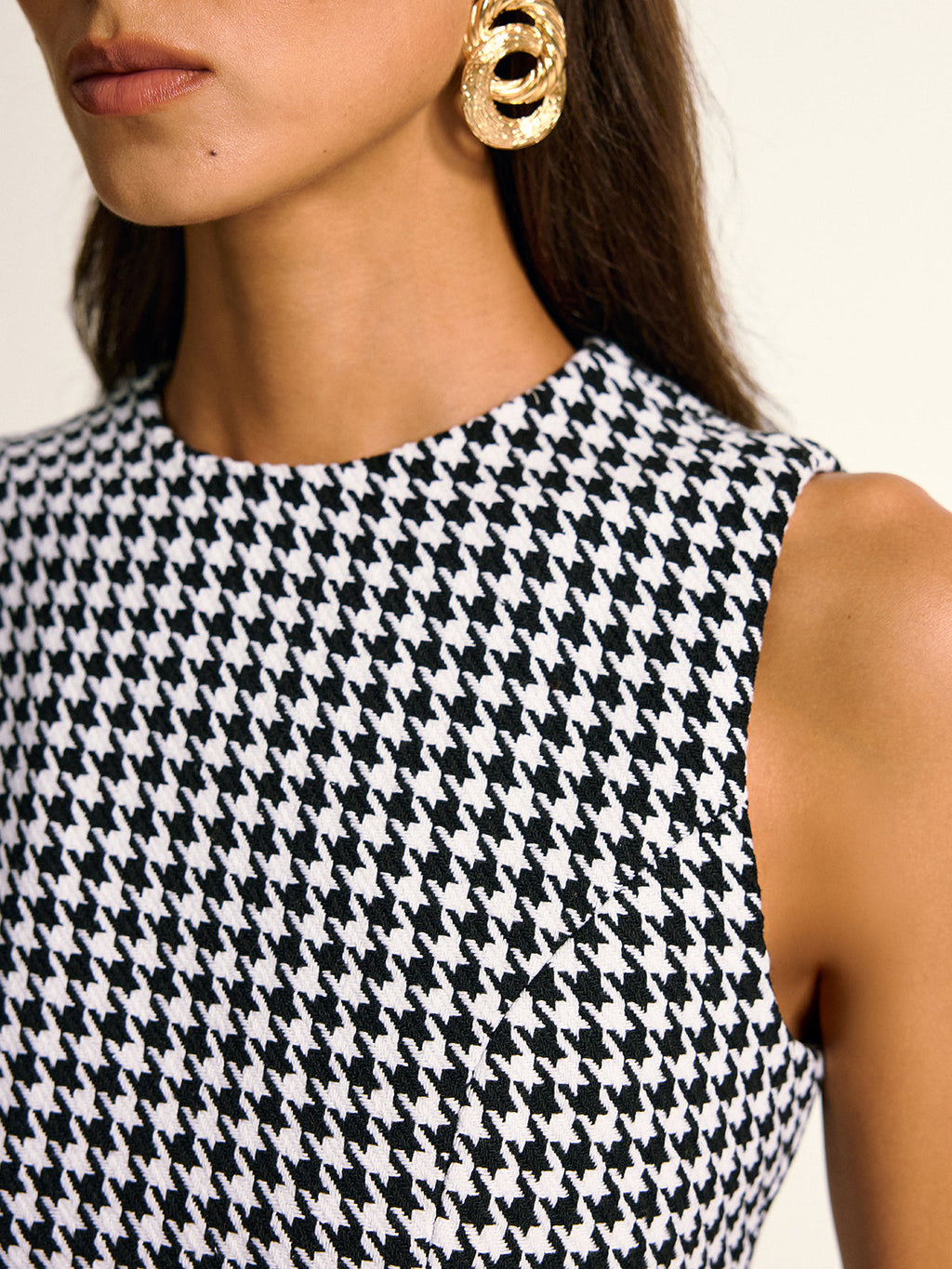 Midtown Edge Sleeveless A-Line Mini Dress