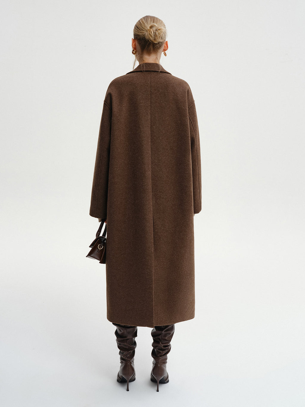 Grand Entrance Oversized Tweed Long Coat