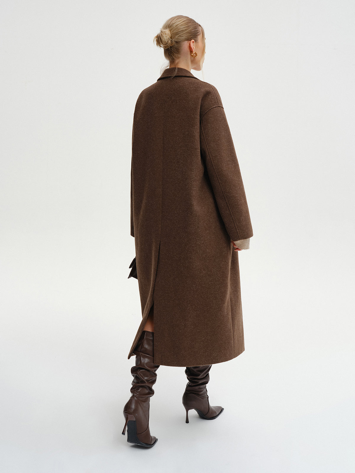 Grand Entrance Oversized Tweed Long Coat