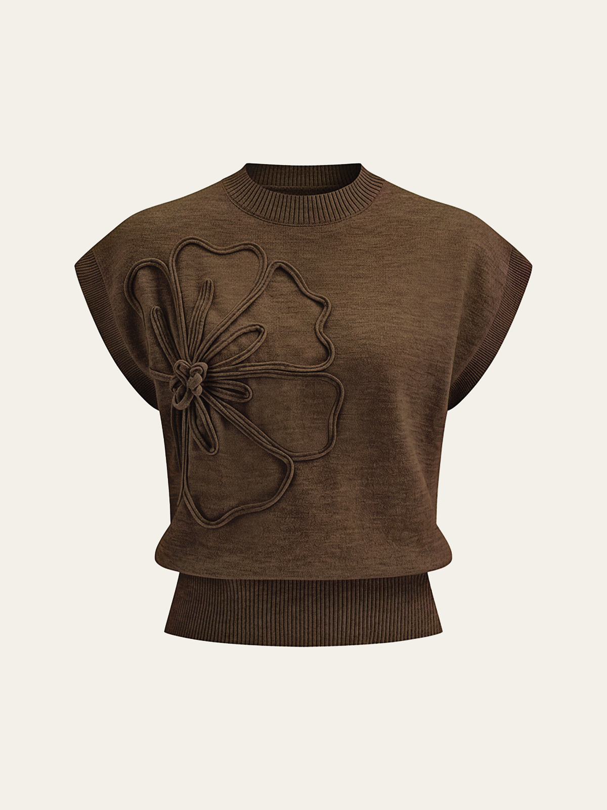 Petal Touch Chic Knit Top