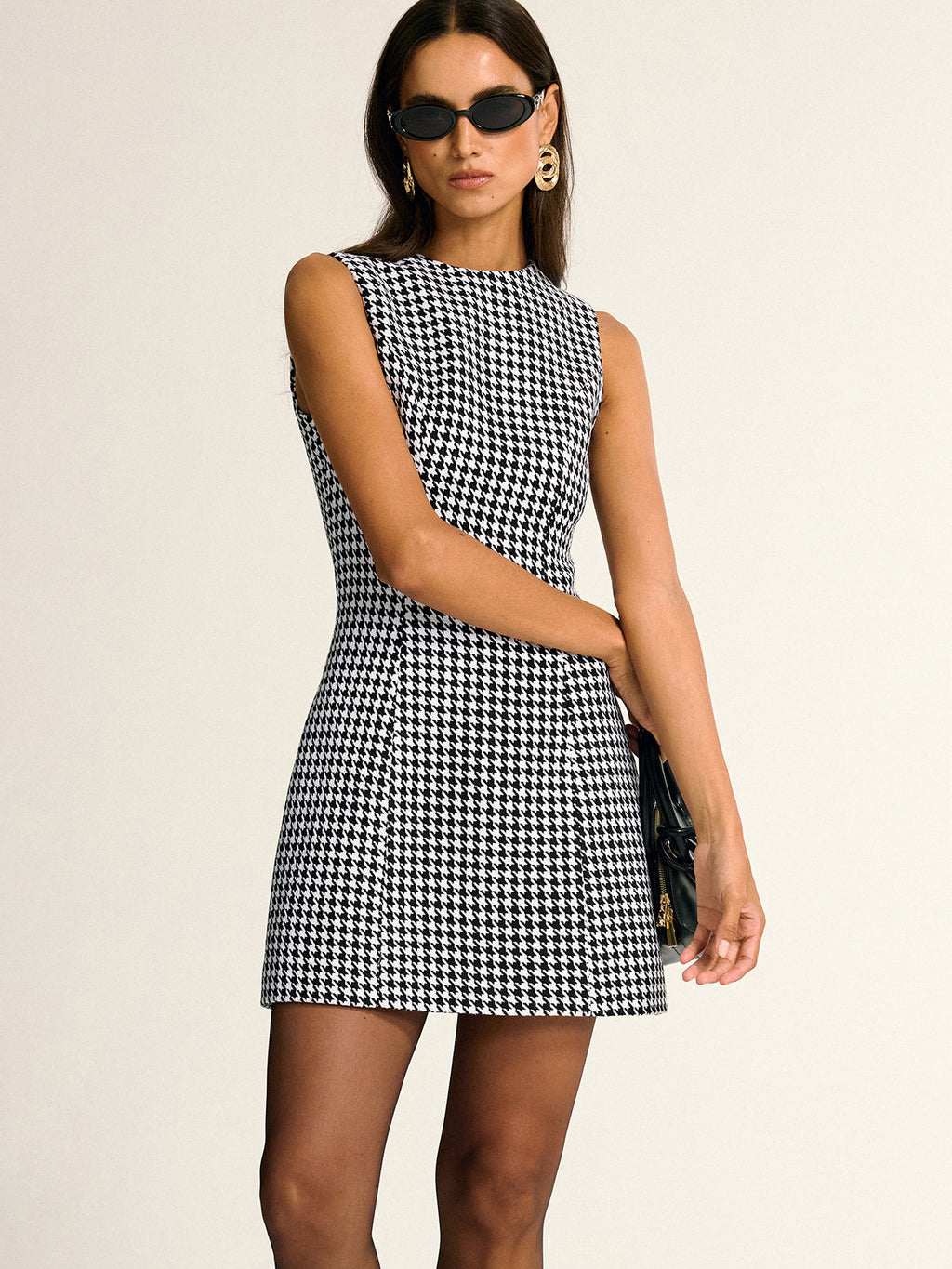 Midtown Edge Sleeveless A-Line Mini Dress