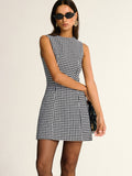 Midtown Edge Sleeveless A-Line Mini Dress