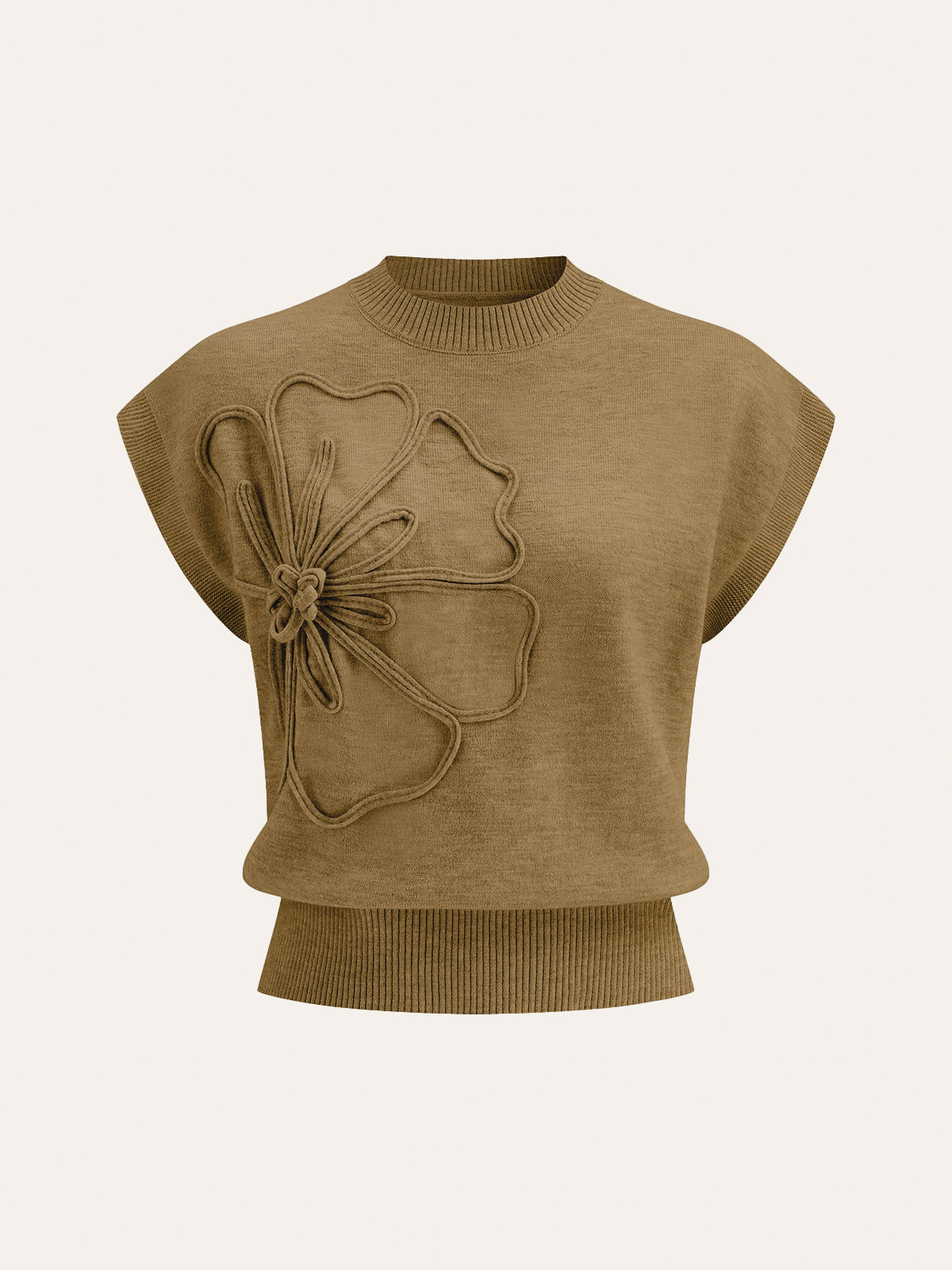 Petal Touch Chic Knit Top