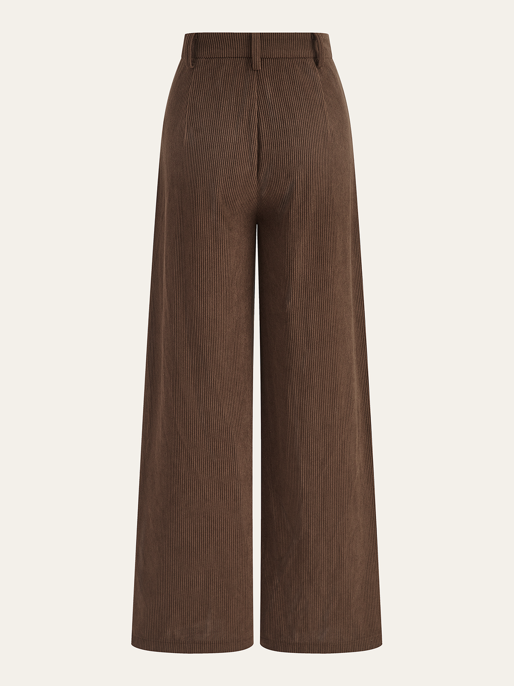 Cozy Essential Corduroy Wide-Leg Pleated Pants