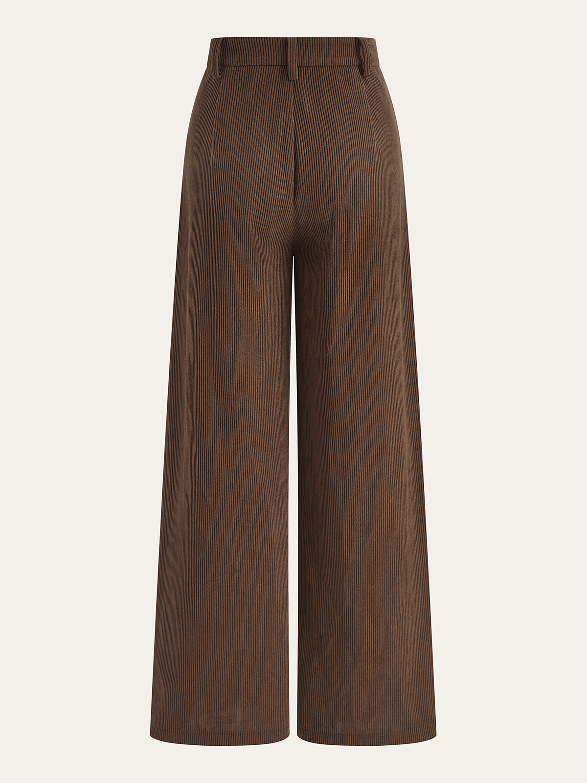 Cozy Essential Corduroy Wide-Leg Pleated Pants