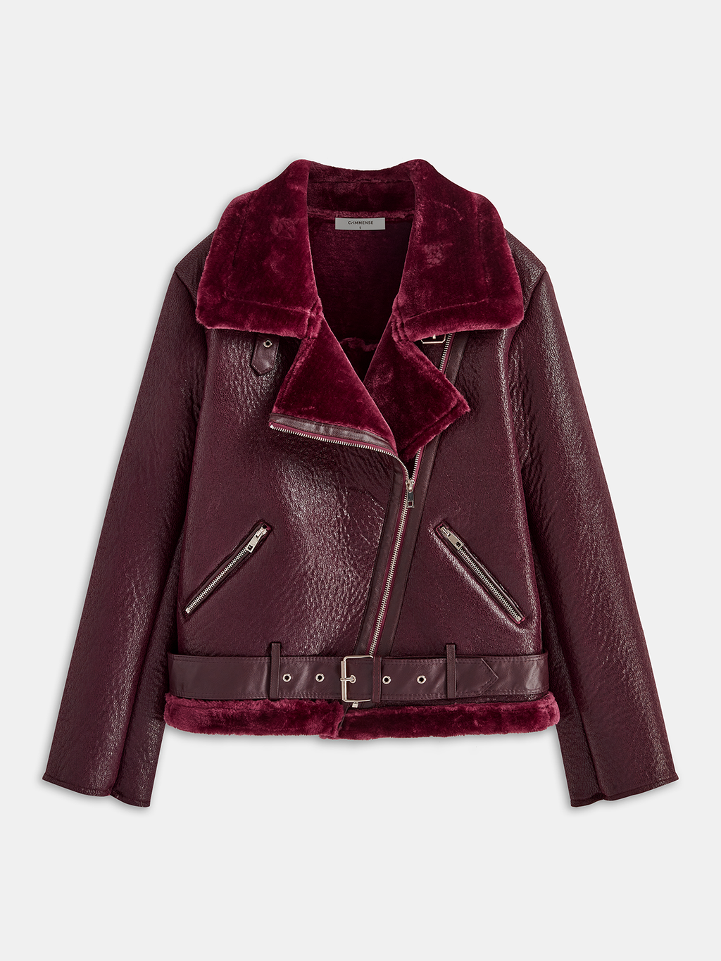 Cozy Up Zipper Belted Elegant Soft Fleece Jacket