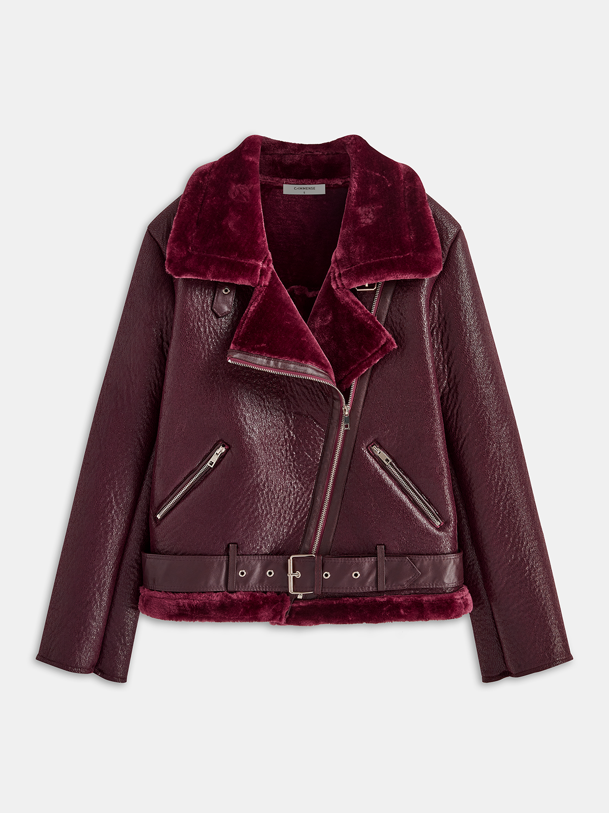 Cozy Up Zipper Belted Elegant Soft Fleece Jacket