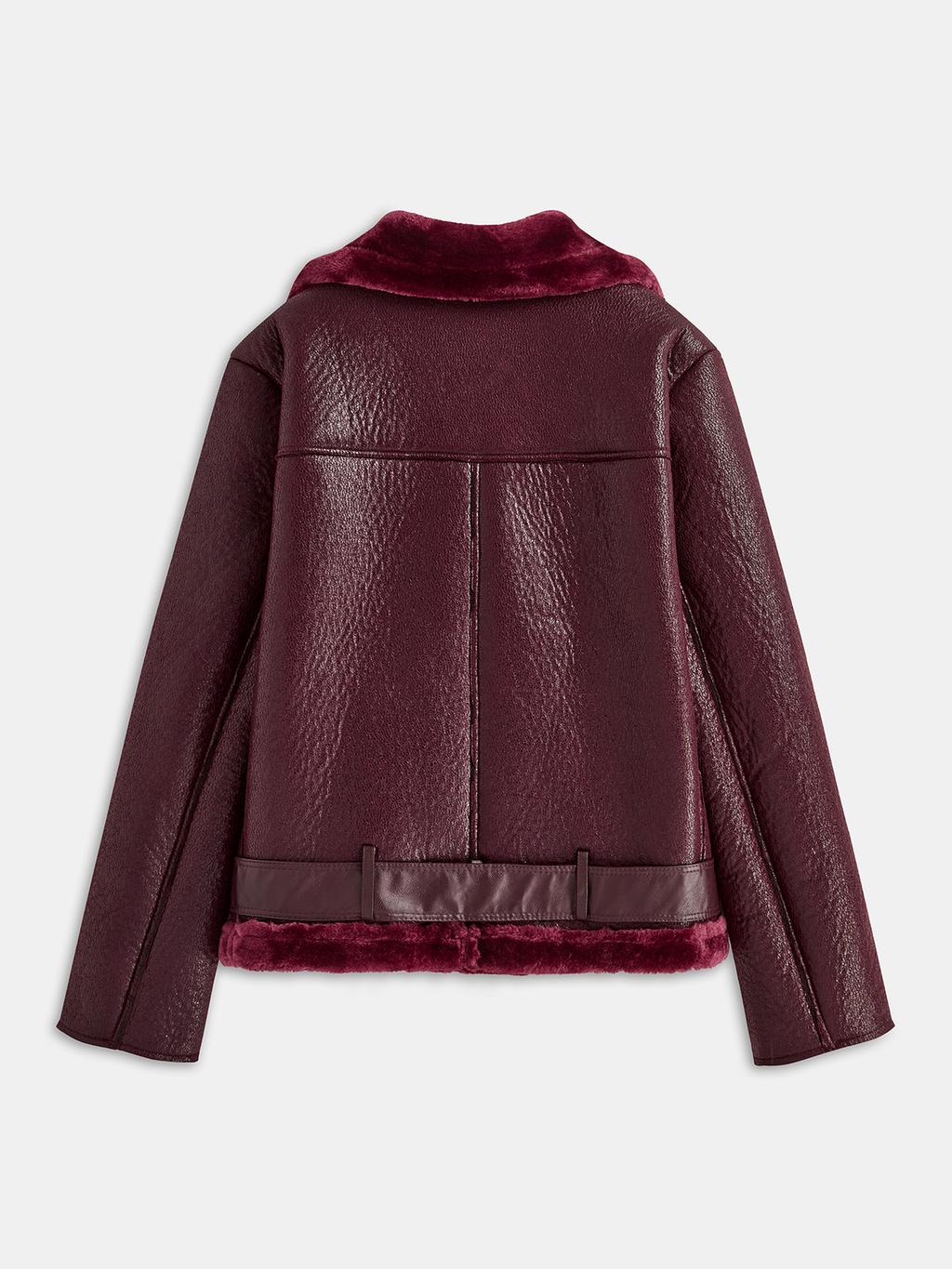 Cozy Up Zipper Belted Elegant Soft Fleece Jacket