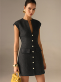 Tweed Affair Sleeveless Mini Dress