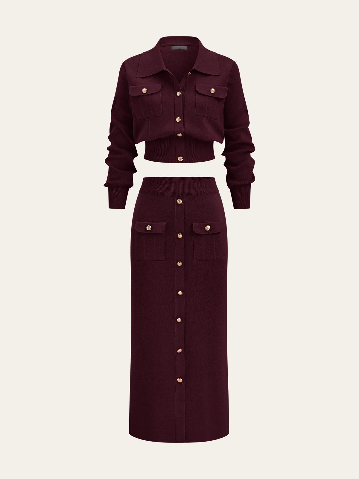 Sophie Cardigan & Midi Skirt Set