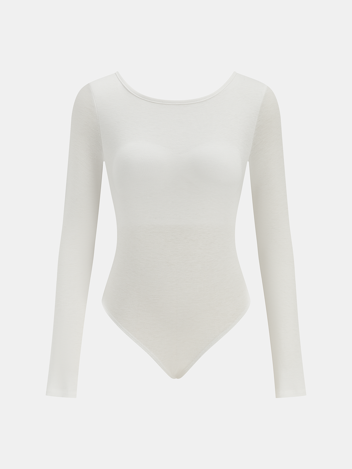 Bare Luxe Bra-Free Long Sleeve Backless Bodysuit