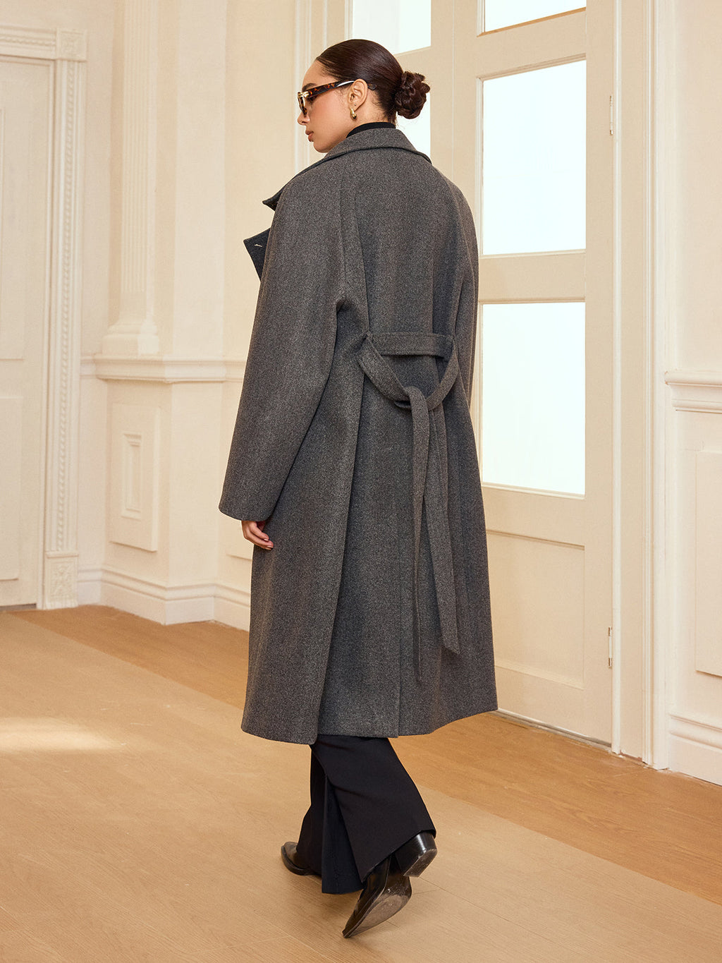 Upper West Double-Breasted Tweed Coat