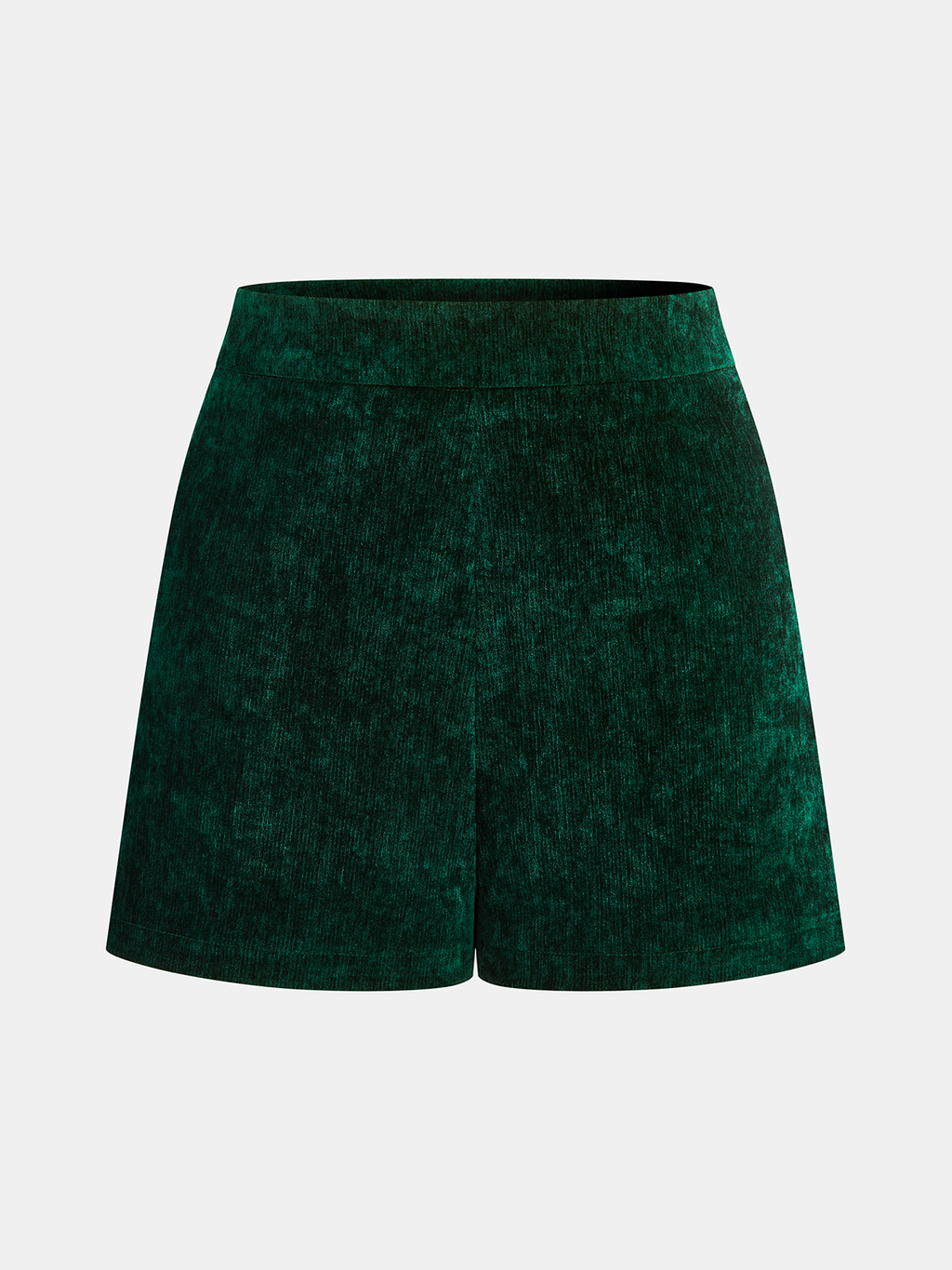 Luxe Velvet High-Waisted Shorts