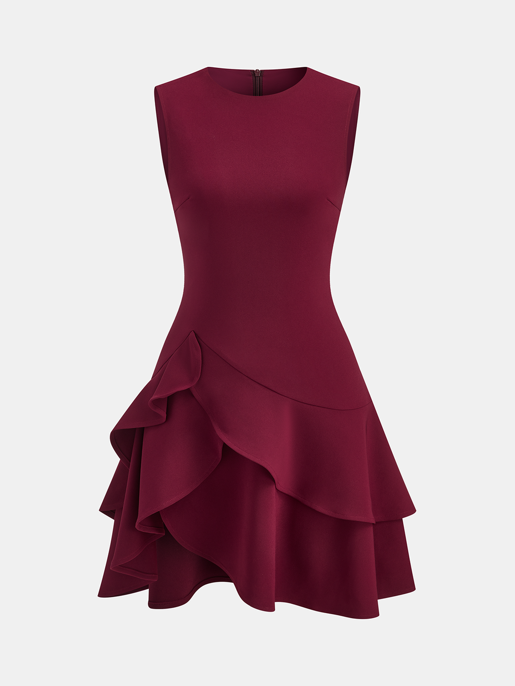 Downtown Lady Hem Sleeveless Mini Dress