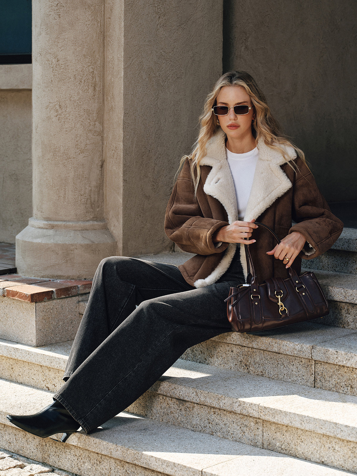 Cabin Fleece Lined Style Lapel Coat