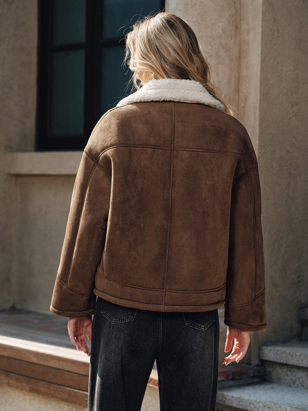 Cabin Fleece Lined Style Lapel Coat