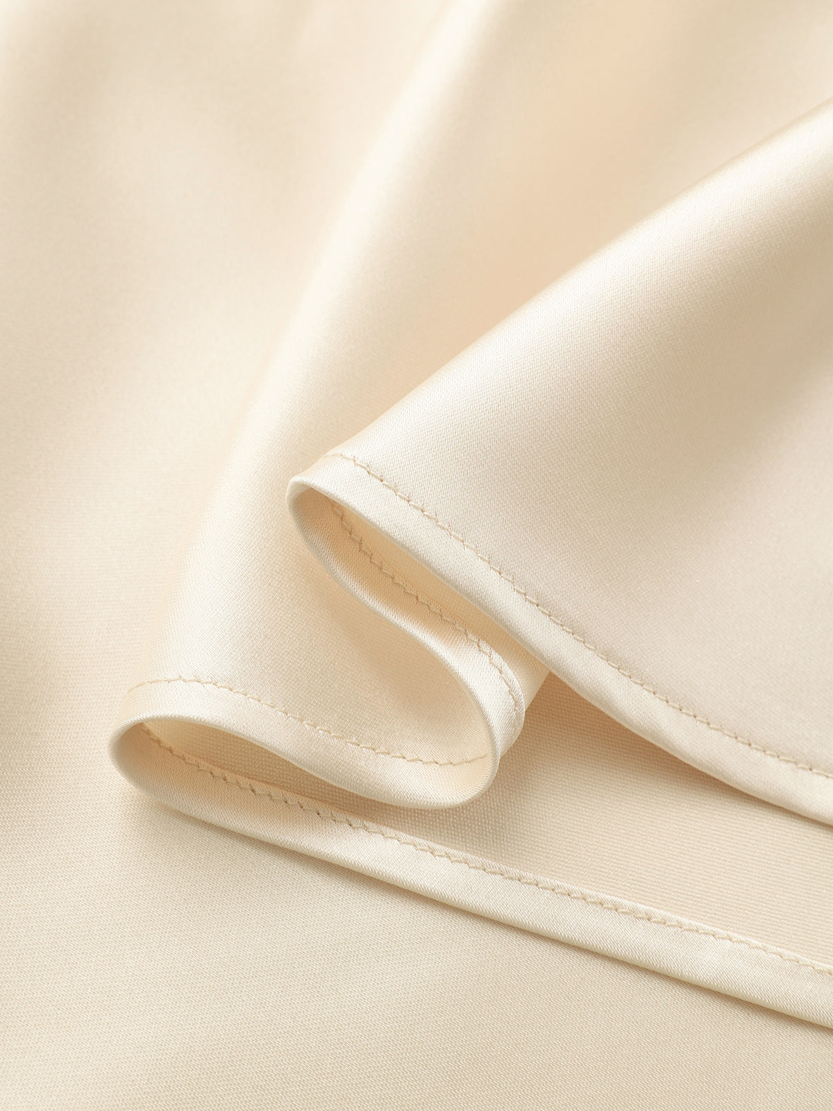 Satin Essence Cowl Neck Top and Skirt Set