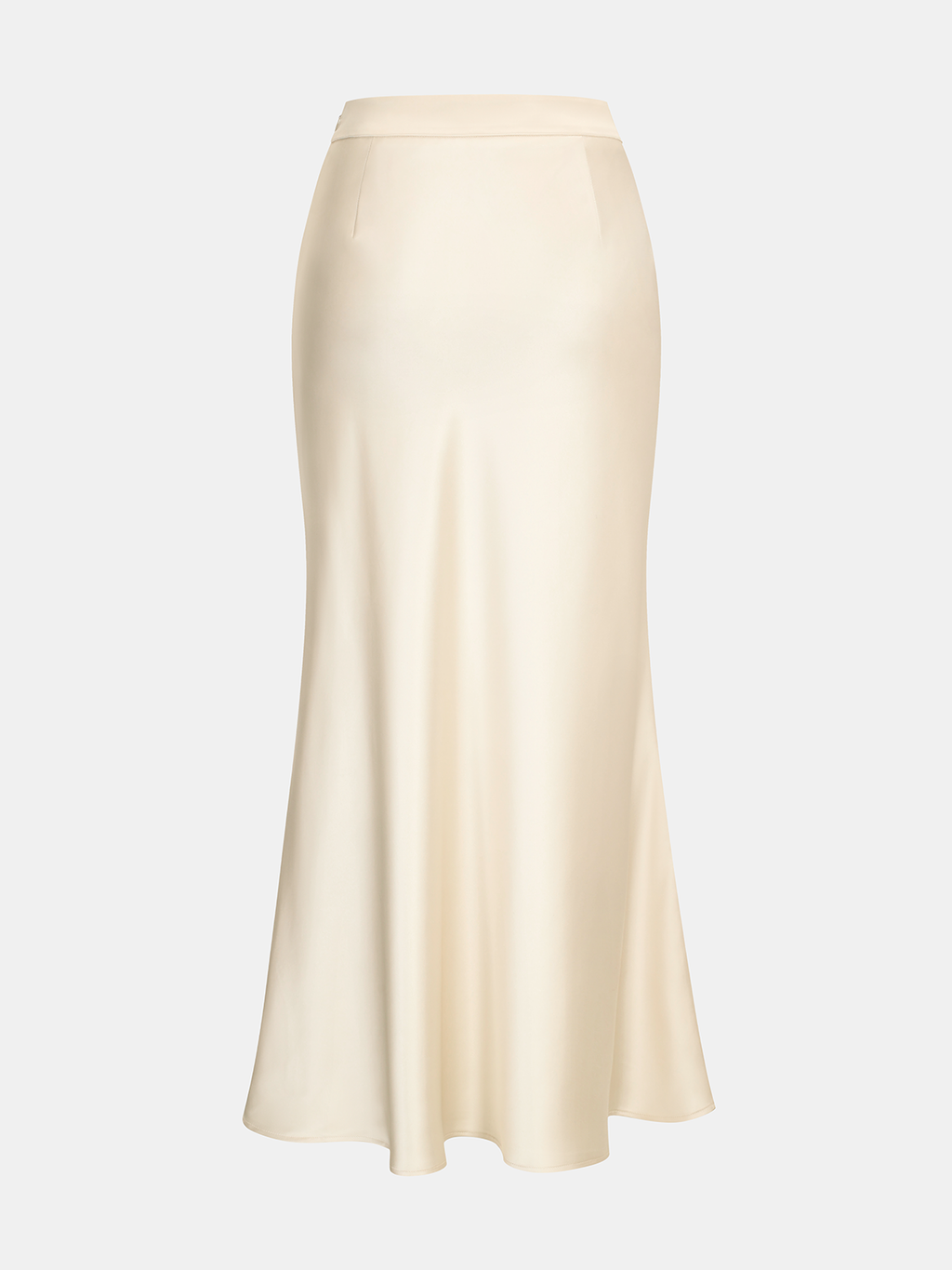 Satin Essence Cowl Neck Top and Skirt Set