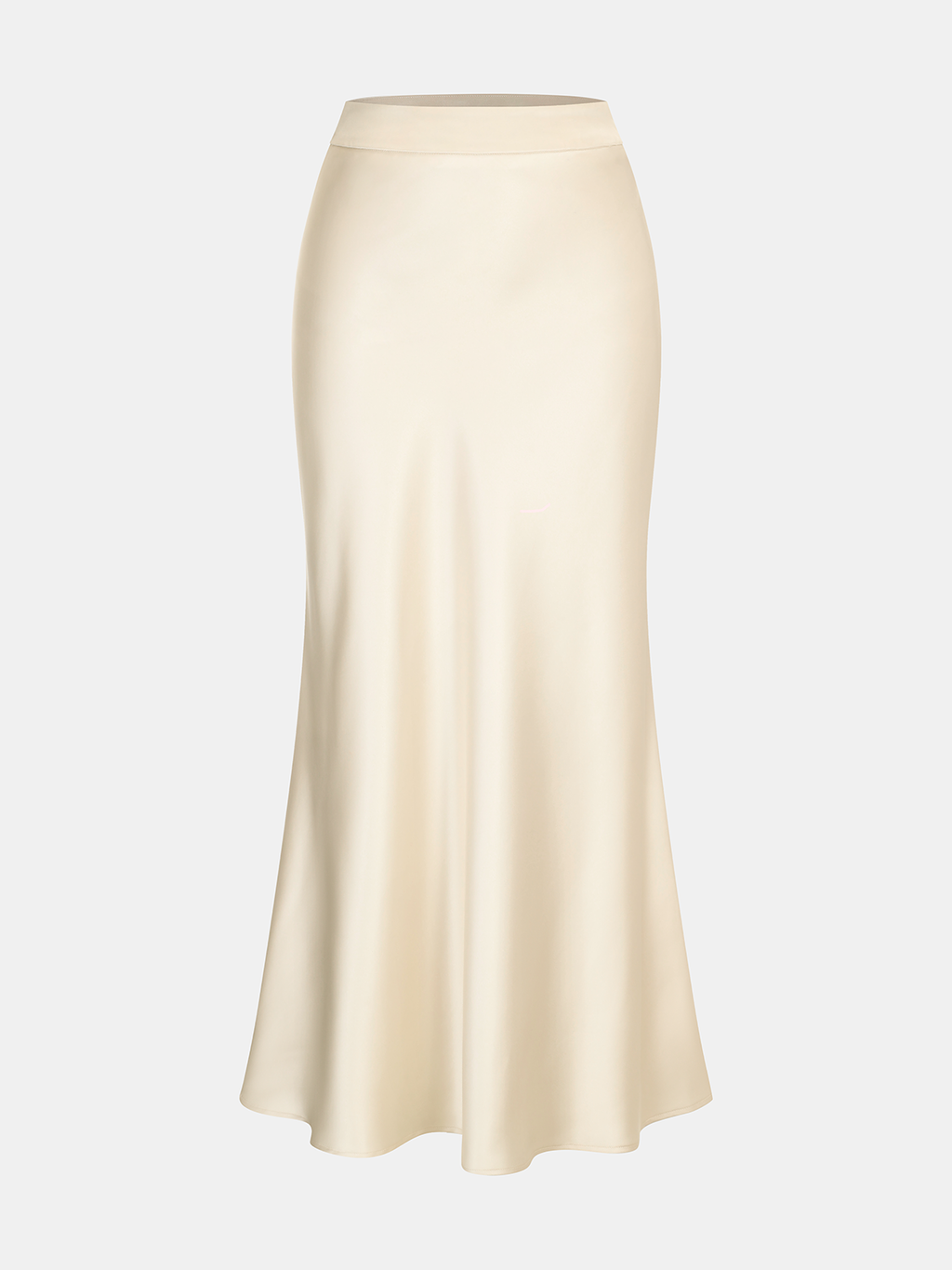 Satin Essence Cowl Neck Top and Skirt Set