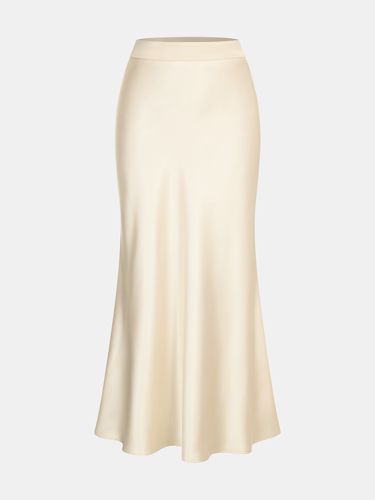 Satin Essence Cowl Neck Top and Skirt Set