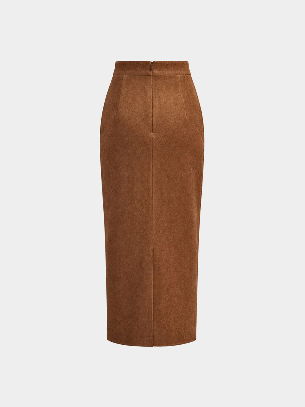 Shadow Draped Slit Midi Skirt
