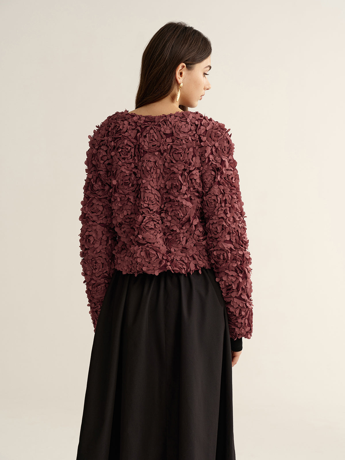 Petal Floral Cropped Jacket