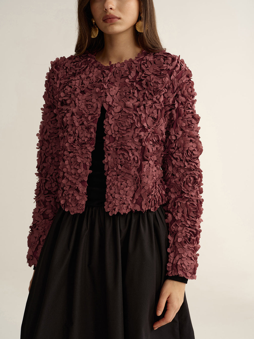 Petal Floral Cropped Jacket
