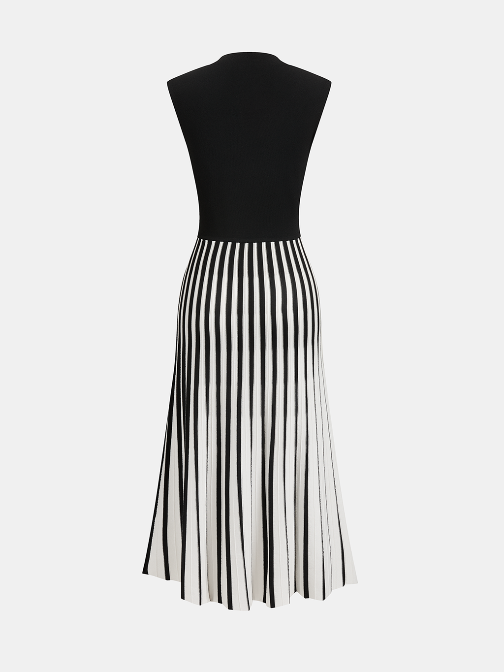 Everess Sleeveless Striped Midi Dress