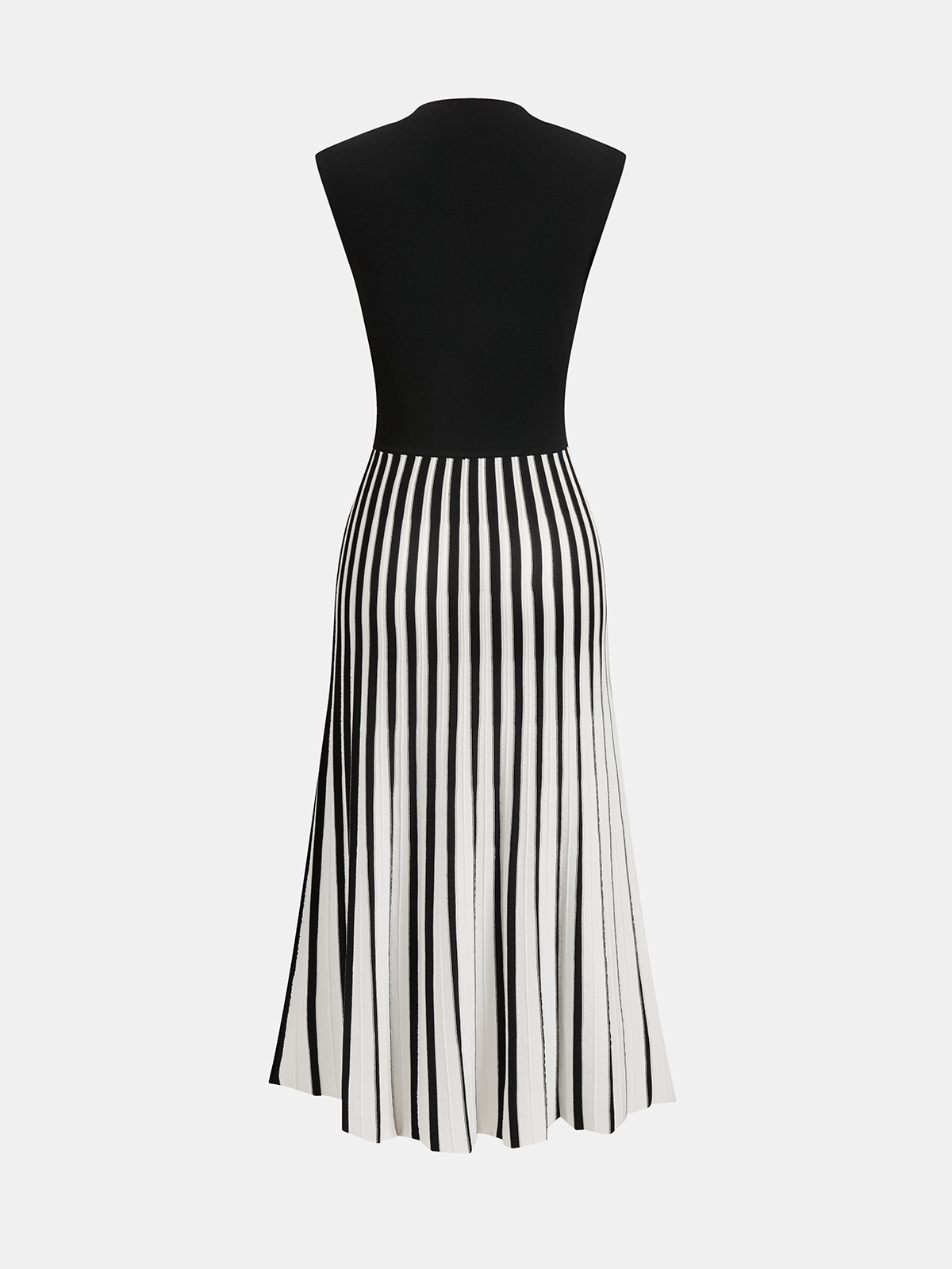 Everess Sleeveless Striped Midi Dress