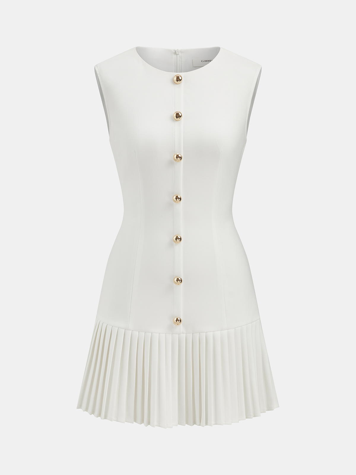 Georgina Sleeveless Pleated Mini Dress