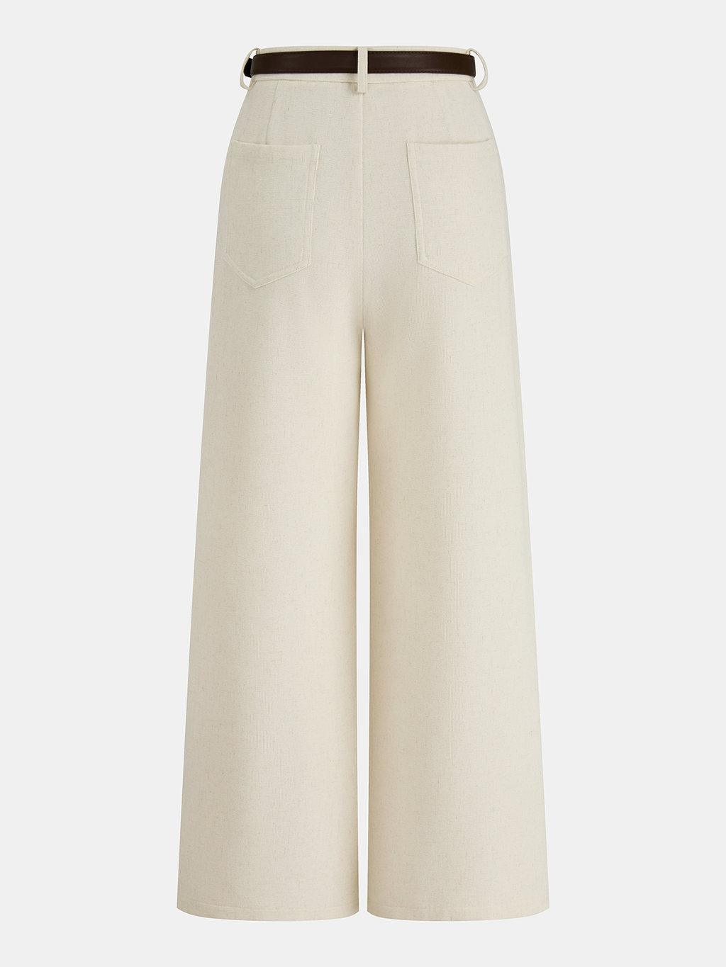Breezy Days Belted Linen-Blend Pants