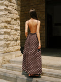 Carla's Choice Backless Polka Dot Dress