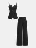 Carla's Choice Cami Top & Wide-Leg Pants Set
