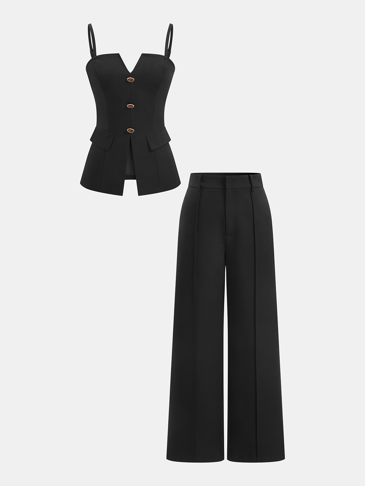 Carla's Choice Cami Top & Wide-Leg Pants Set