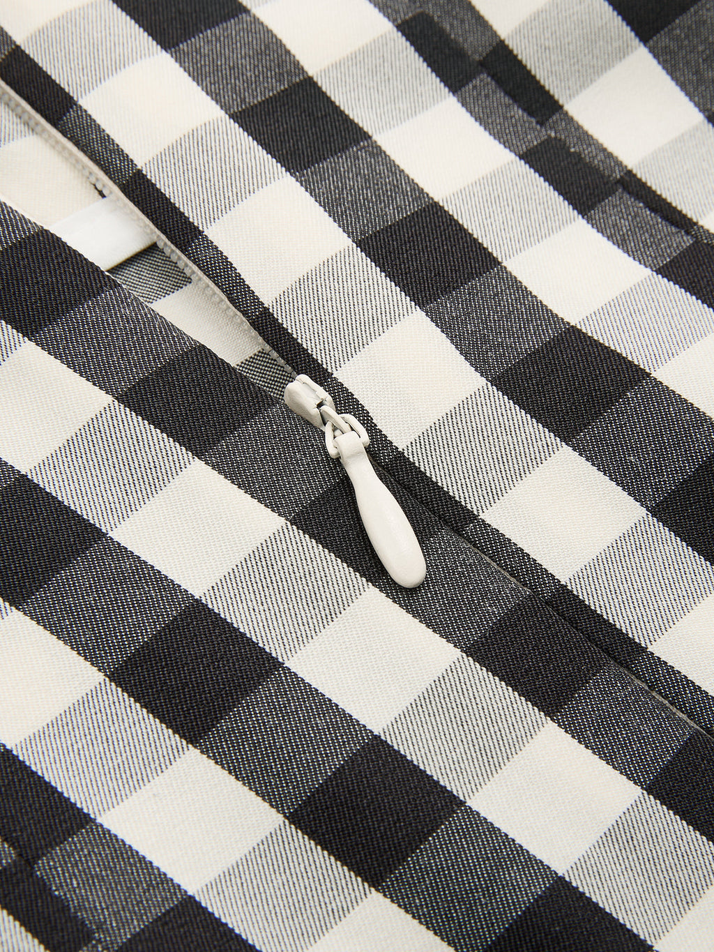 Prenti Gingham High-Waisted Pleated Midi Skirt