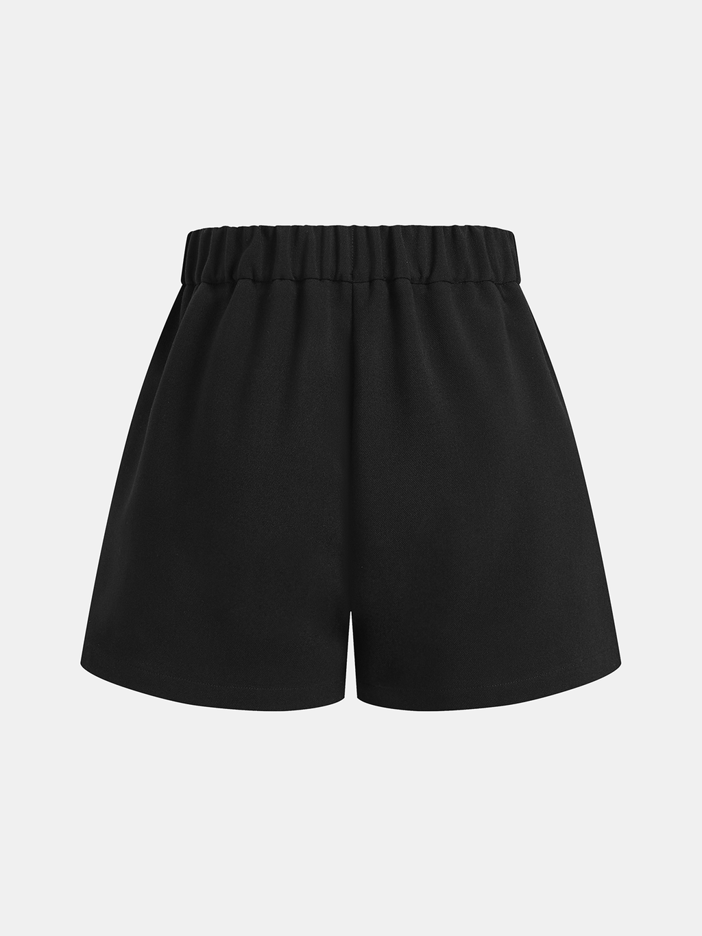 Buckle Up Mid-Waist Metal A-Line Shorts