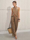 Whispers Semi-Sheer Halter Set
