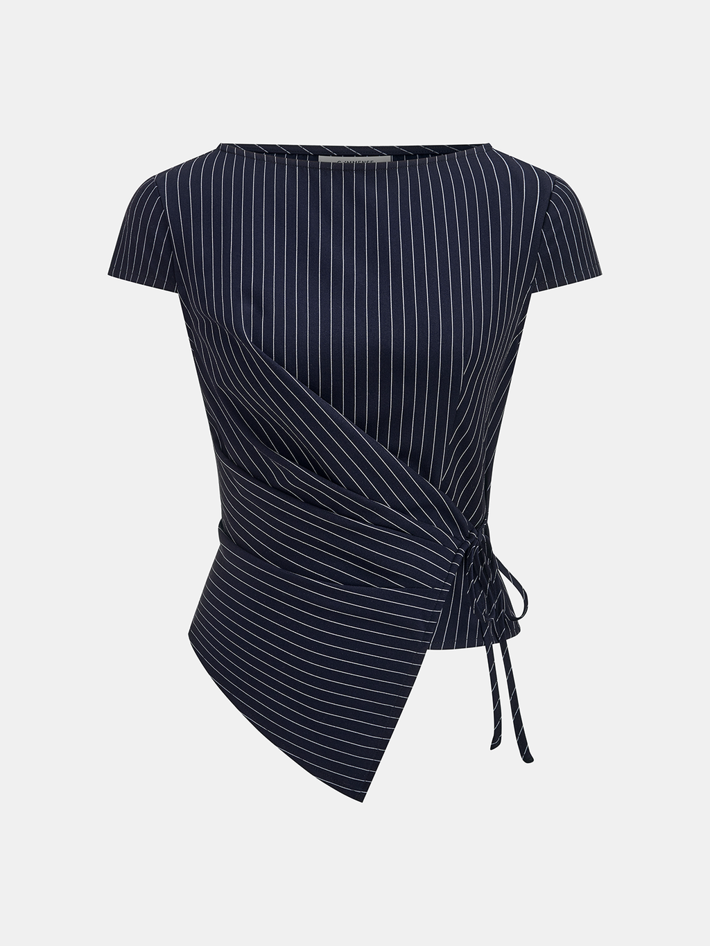 Power Suit Wrap Tie Top & Wide-Leg Pants Set