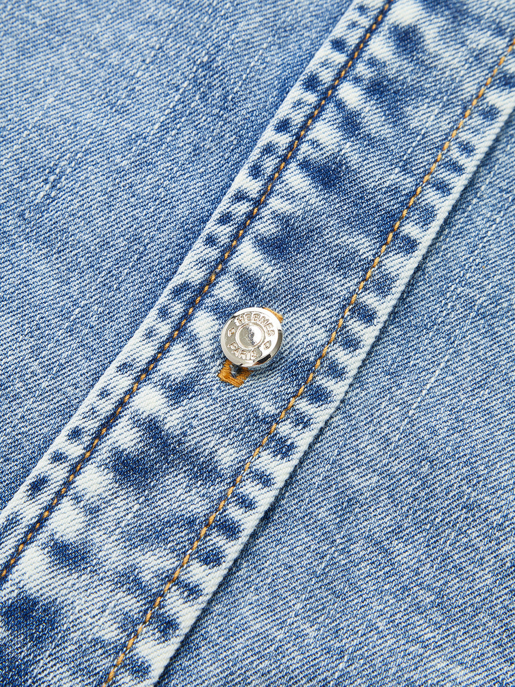 Denim Darling Tie Neck Sleeveless Shirt