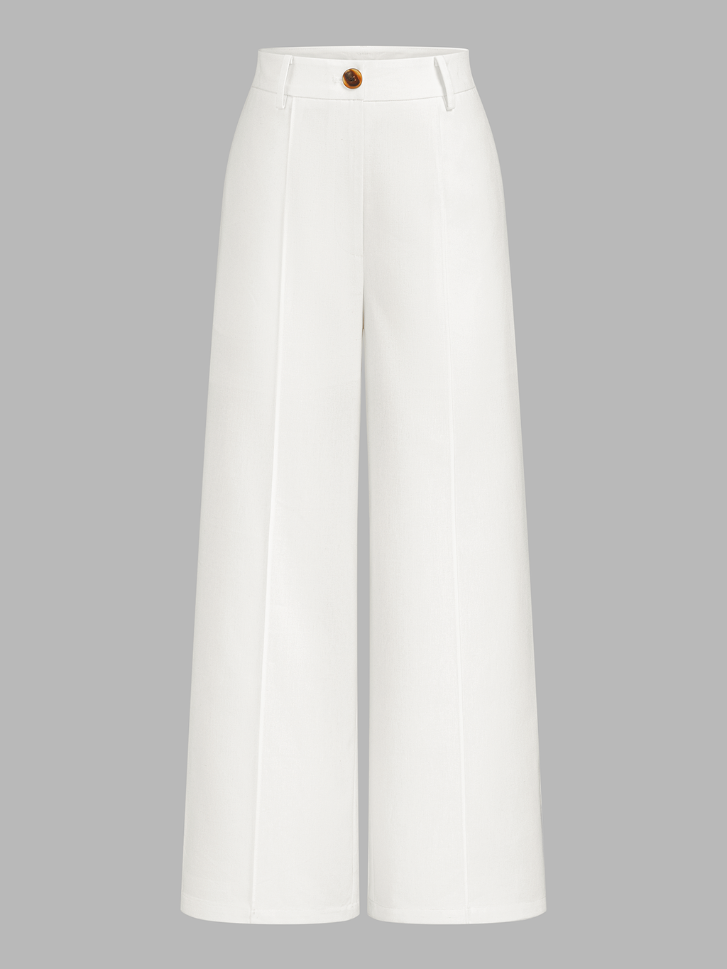 Breezy Linen Blend Mid-Waist Wide Leg Pants