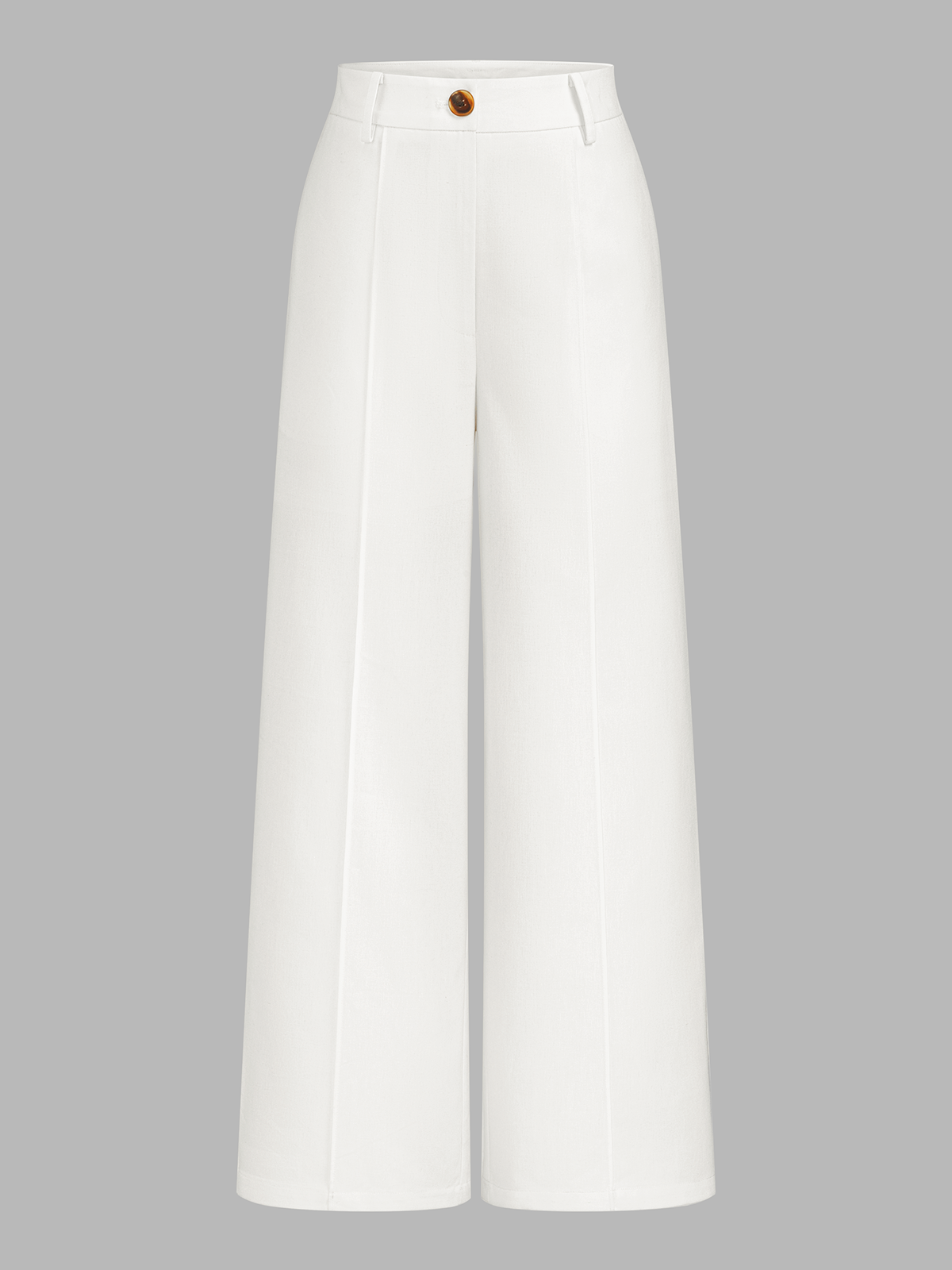 Breezy Linen Blend Mid-Waist Wide Leg Pants